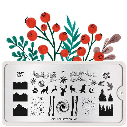 Noel 06-Stamping Nail Art Plates-[stencil]-[manicure]-[image-plate]-MoYou London