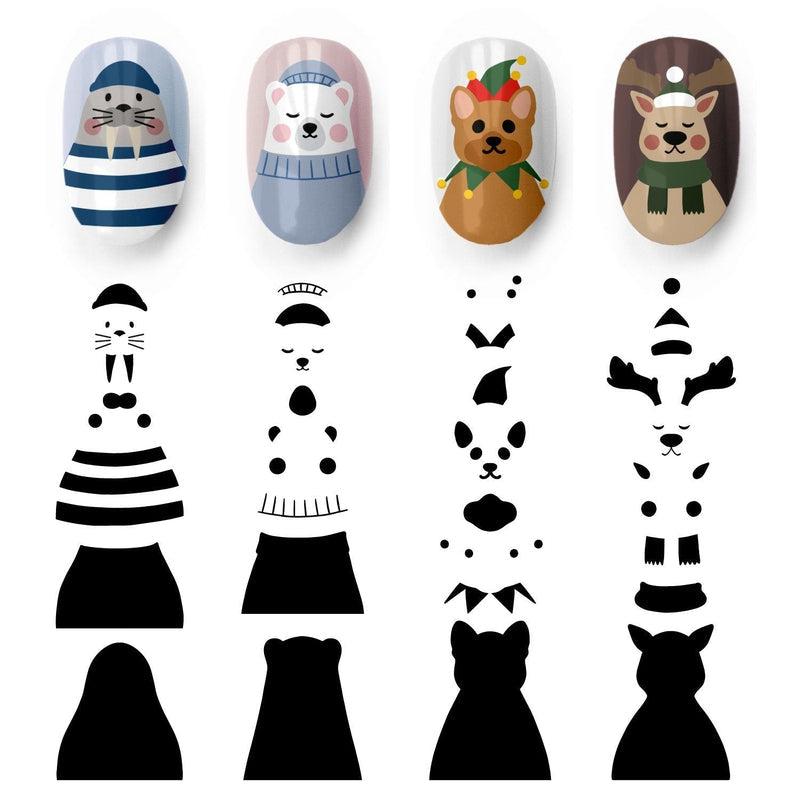Noel 11-Stamping Nail Art Plates-[stencil]-[manicure]-[image-plate]-MoYou London