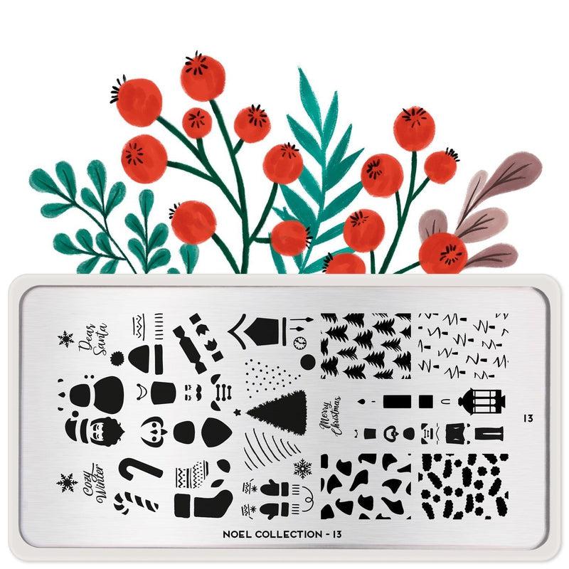 Noel 13-Stamping Nail Art Plates-[stencil]-[manicure]-[image-plate]-MoYou London