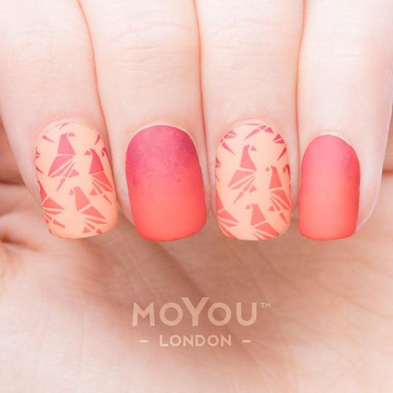 Origami 12-Stamping Nail Plates-[stencil]-[manicure]-[image-plate]-MoYou London