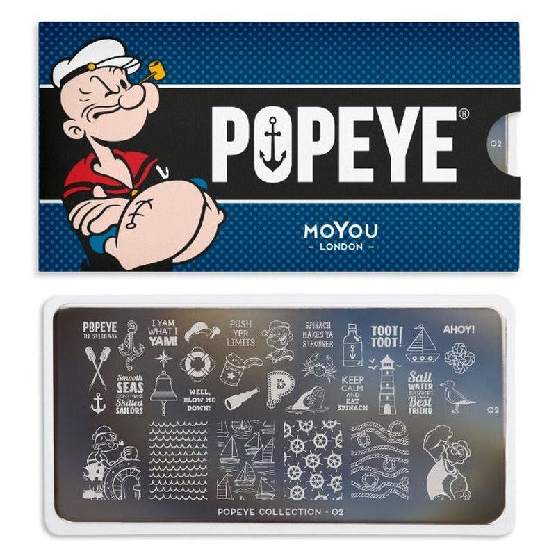 Popeye 02 ✦ Special Edition-Stamping Nail Plates-[stencil]-[manicure]-[image-plate]-MoYou London