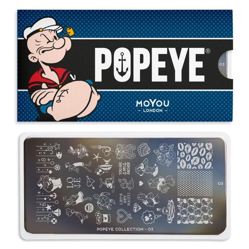 Popeye 03 ✦ Special Edition-Stamping Nail Plates-[stencil]-[manicure]-[image-plate]-MoYou London