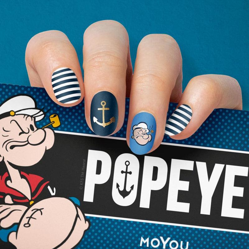 Popeye Plate Bundle Stamping Nail Art Stencil MoYou London 
