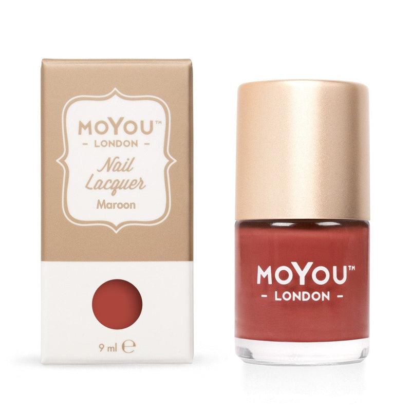 Premium Nail Polish - Maroon-Stamping Nail Art Polish-[Stamping]-[dry-fast]-[long-lasting]-MoYou London