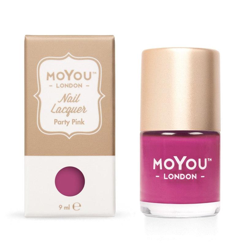 Premium Nail Polish - Party Pink-Stamping Nail Art Polish-[Stamping]-[dry-fast]-[long-lasting]-MoYou London
