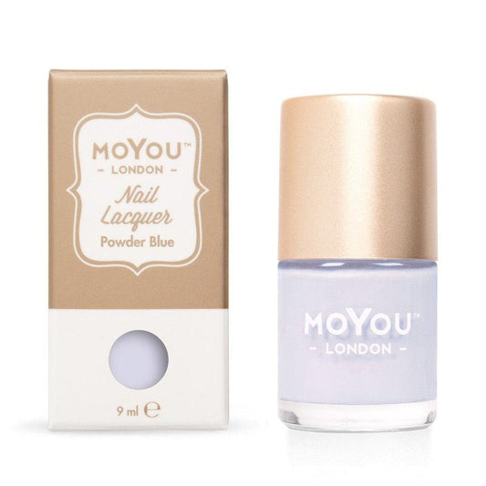Premium Nail Polish - Powder Blue-Stamping Nail Art Polish-[Stamping]-[dry-fast]-[long-lasting]-MoYou London