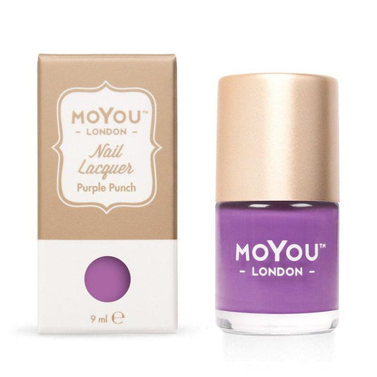 Premium Nail Polish - Purple Punch-Stamping Nail Art Polish-[Stamping]-[dry-fast]-[long-lasting]-MoYou London