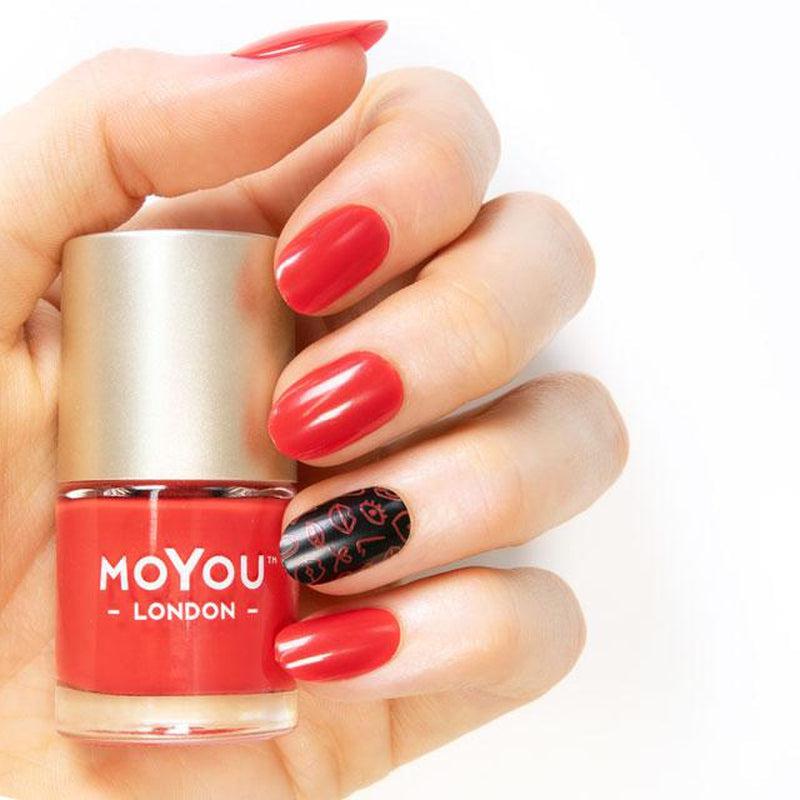 Premium Nail Polish - Red Lorry-Stamping Nail Art Polish-[Stamping]-[dry-fast]-[long-lasting]-MoYou London