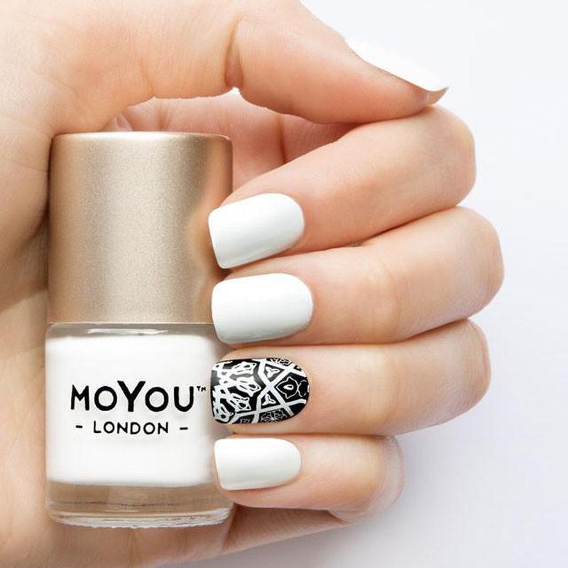 Premium Nail Polish - White Knight-Stamping Nail Polish-[Stamping]-[dry-fast]-[long-lasting]-MoYou London