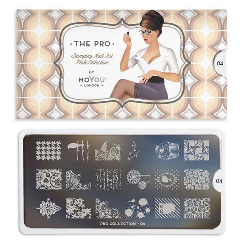 Pro 04-Stamping Nail Art Stencil-[stencil]-[manicure]-[image-plate]-MoYou London