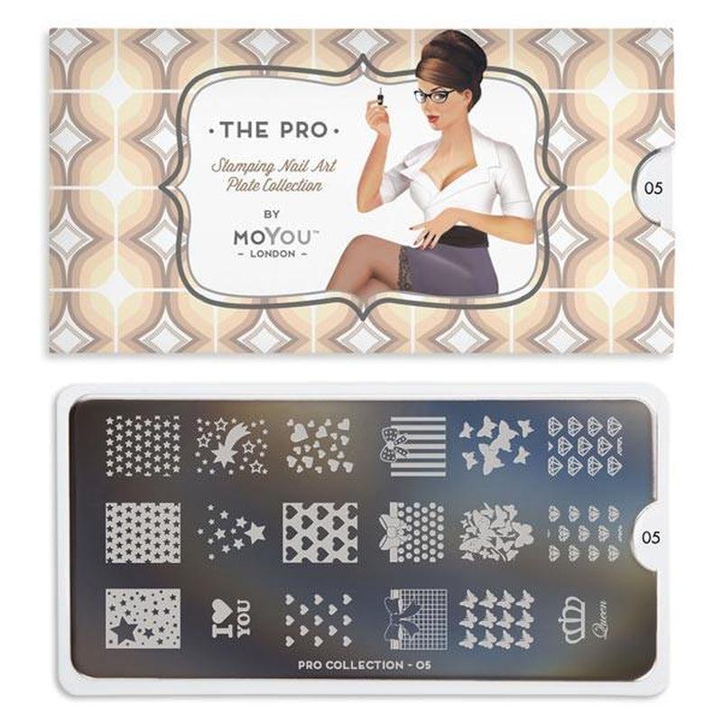 Pro 05-Stamping Nail Art Stencil-[stencil]-[manicure]-[image-plate]-MoYou London