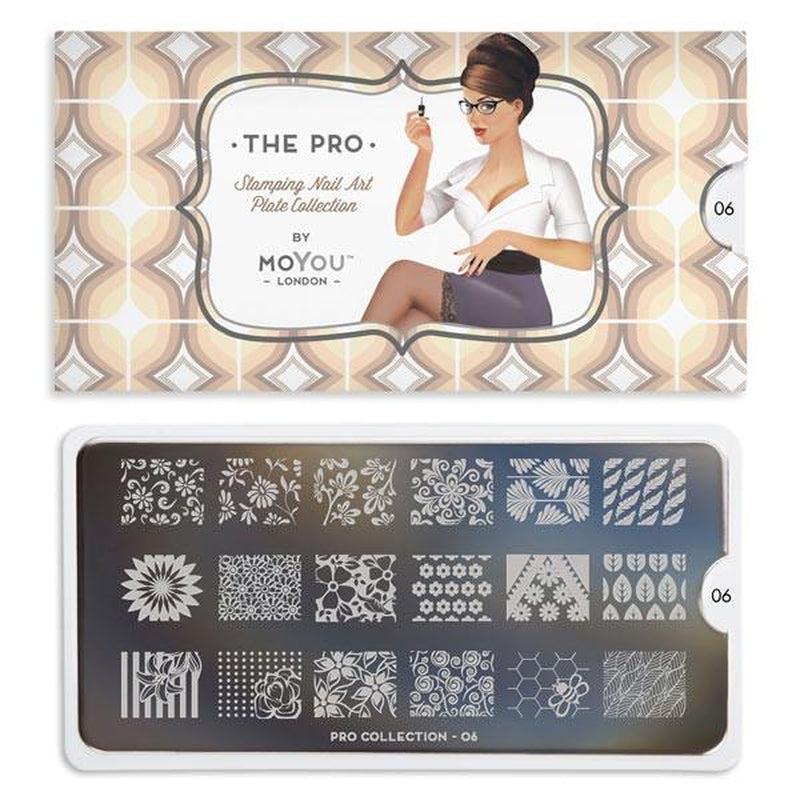 Pro 06-Stamping Nail Art Stencil-[stencil]-[manicure]-[image-plate]-MoYou London