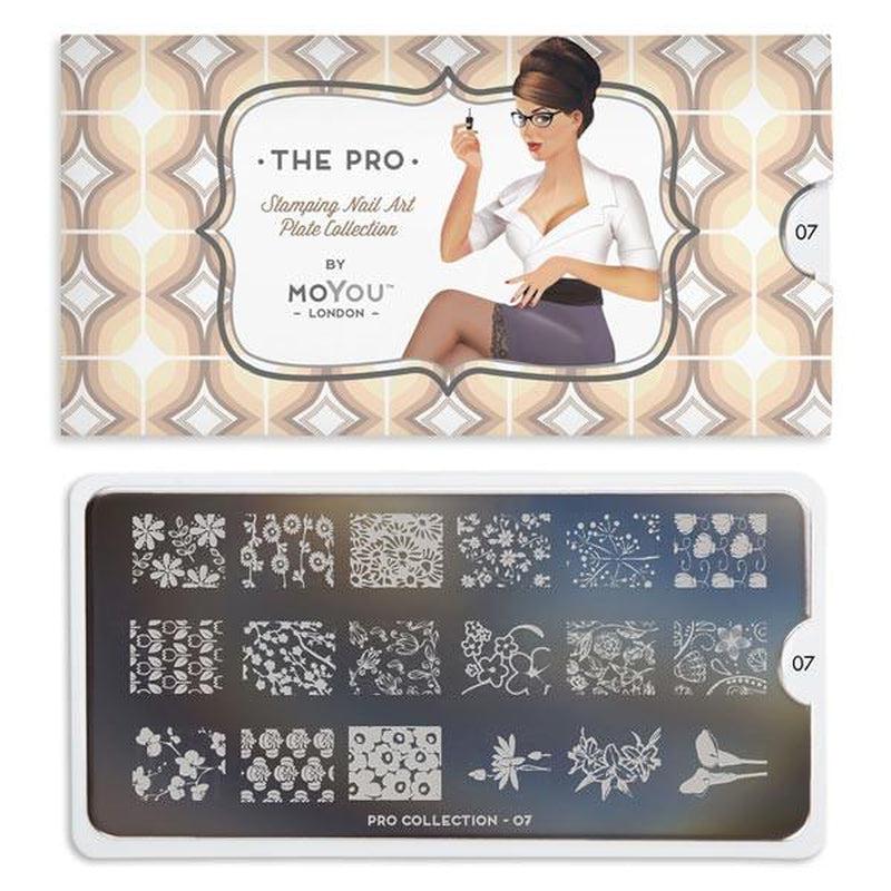Pro 07-Stamping Nail Art Stencil-[stencil]-[manicure]-[image-plate]-MoYou London