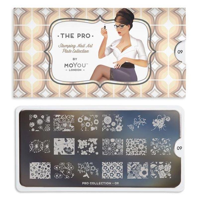 Pro 09-Stamping Nail Art Stencil-[stencil]-[manicure]-[image-plate]-MoYou London