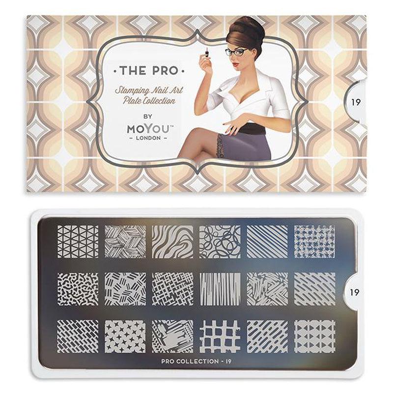 Pro 19-Stamping Nail Art Stencil-[stencil]-[manicure]-[image-plate]-MoYou London