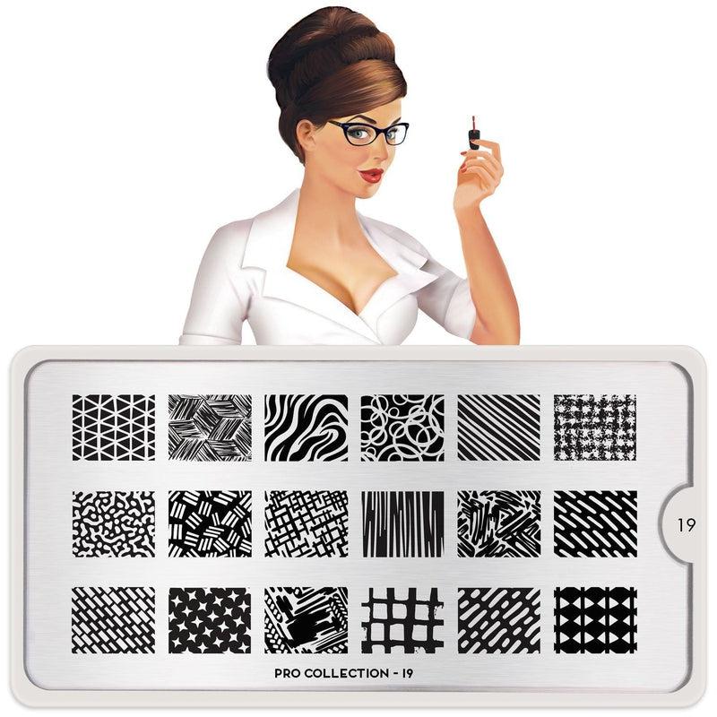 Pro 19-Stamping Nail Art Stencil-[stencil]-[manicure]-[image-plate]-MoYou London