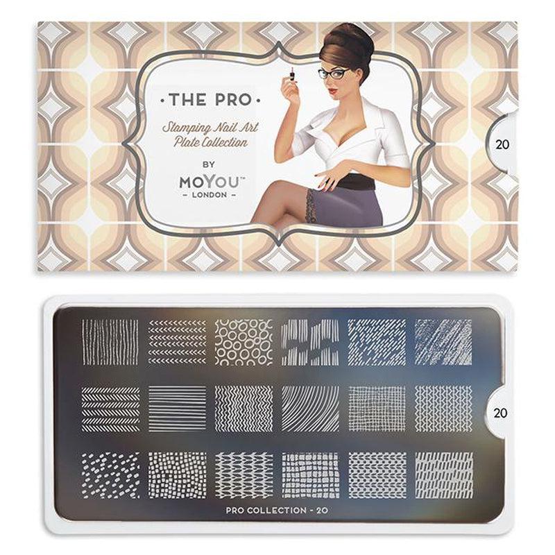 Pro 20-Stamping Nail Art Stencil-[stencil]-[manicure]-[image-plate]-MoYou London