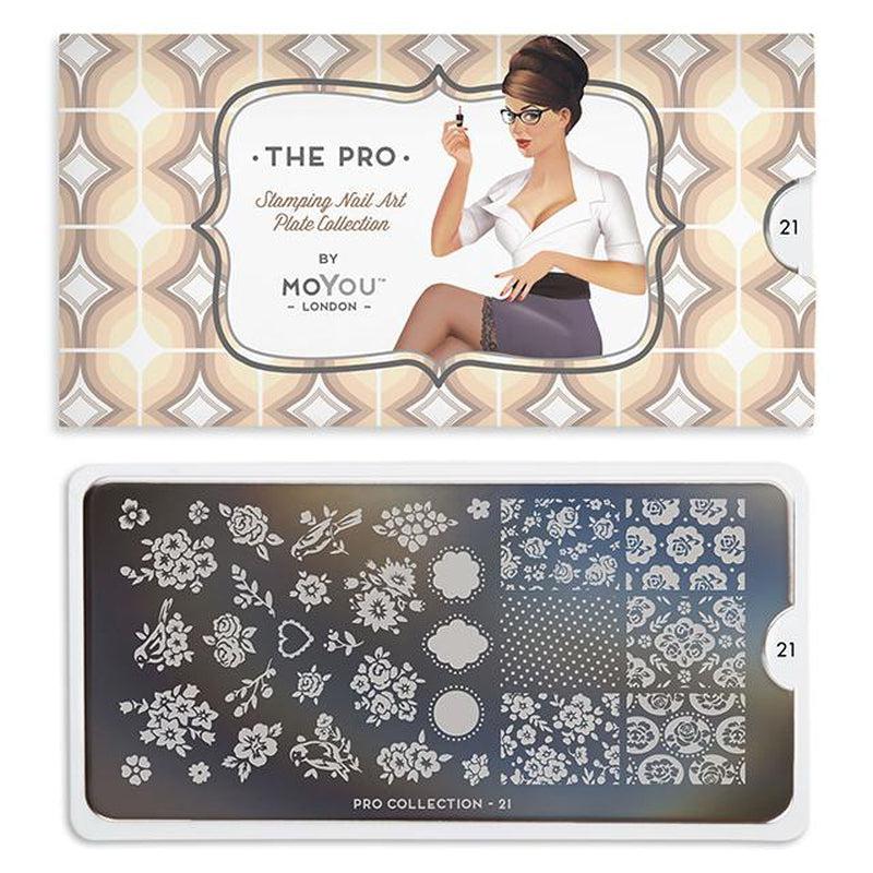 Pro 21-Stamping Nail Art Stencil-[stencil]-[manicure]-[image-plate]-MoYou London