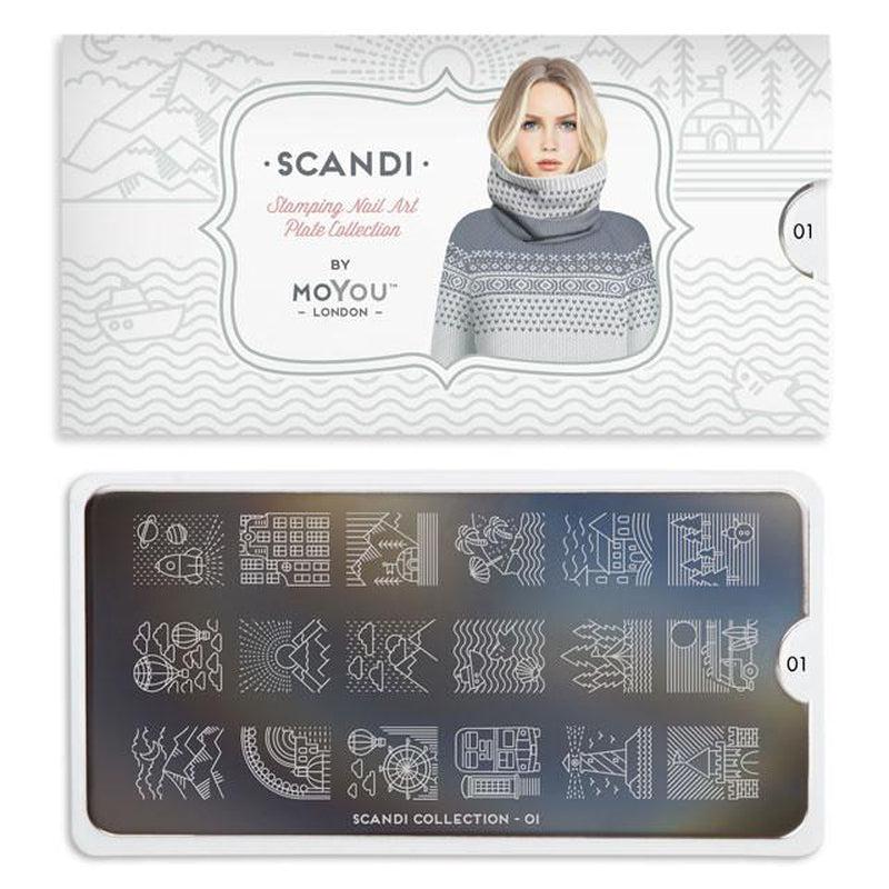 Scandi 01-Stamping Nail Art Stencil-[stencil]-[manicure]-[image-plate]-MoYou London