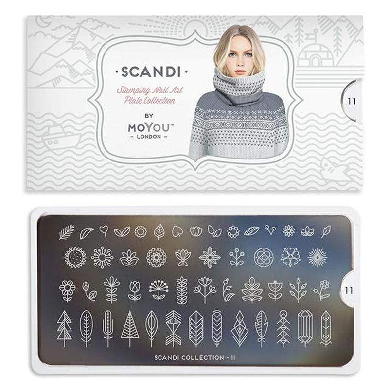 Scandi 11-Stamping Nail Art Stencil-[stencil]-[manicure]-[image-plate]-MoYou London