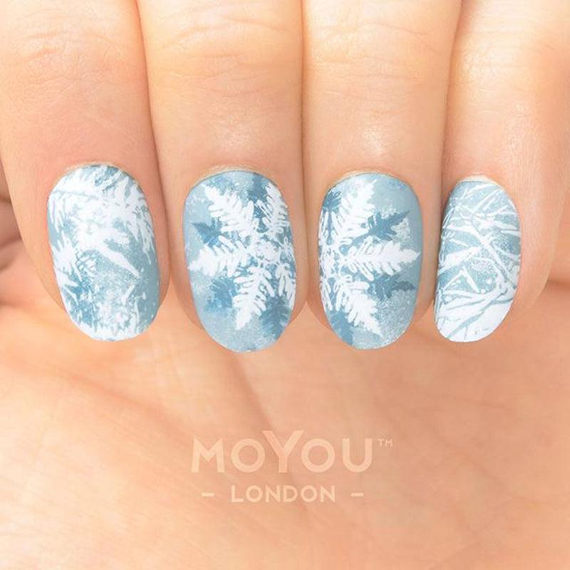 Snow 04-Stamping Nail Art Stencil-[stencil]-[manicure]-[image-plate]-MoYou London