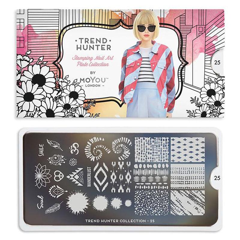 Trend Hunter 25-Stamping Nail Art Stencils-[stencil]-[manicure]-[image-plate]-MoYou London