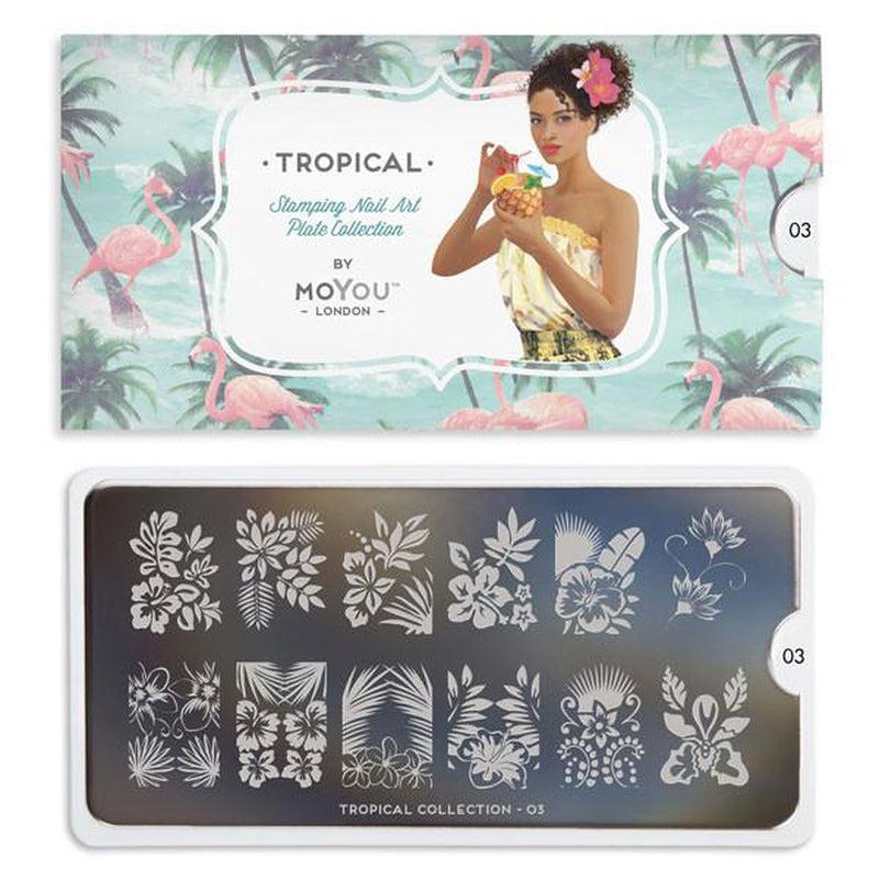 Tropical 03-Stamping Nail Art Stencils-[stencil]-[manicure]-[image-plate]-MoYou London