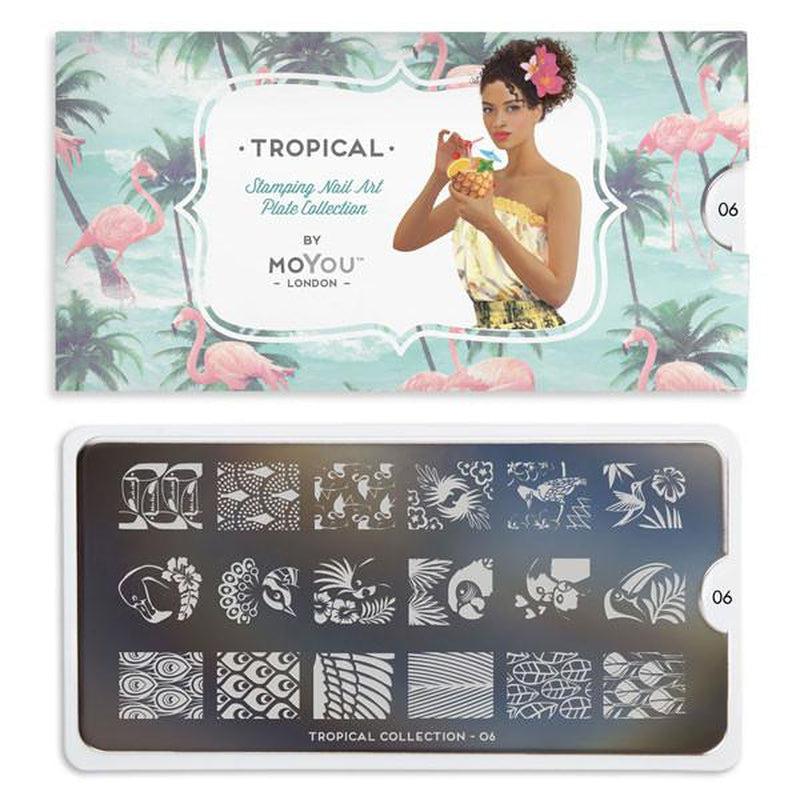 Tropical 06-Stamping Nail Art Stencils-[stencil]-[manicure]-[image-plate]-MoYou London