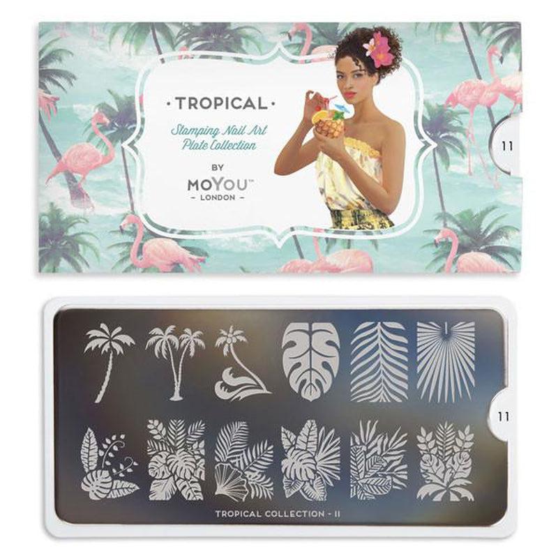 Tropical 11-Stamping Nail Art Stencils-[stencil]-[manicure]-[image-plate]-MoYou London