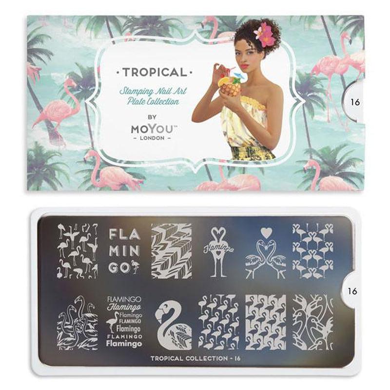 Tropical 16-Stamping Nail Art Stencils-[stencil]-[manicure]-[image-plate]-MoYou London